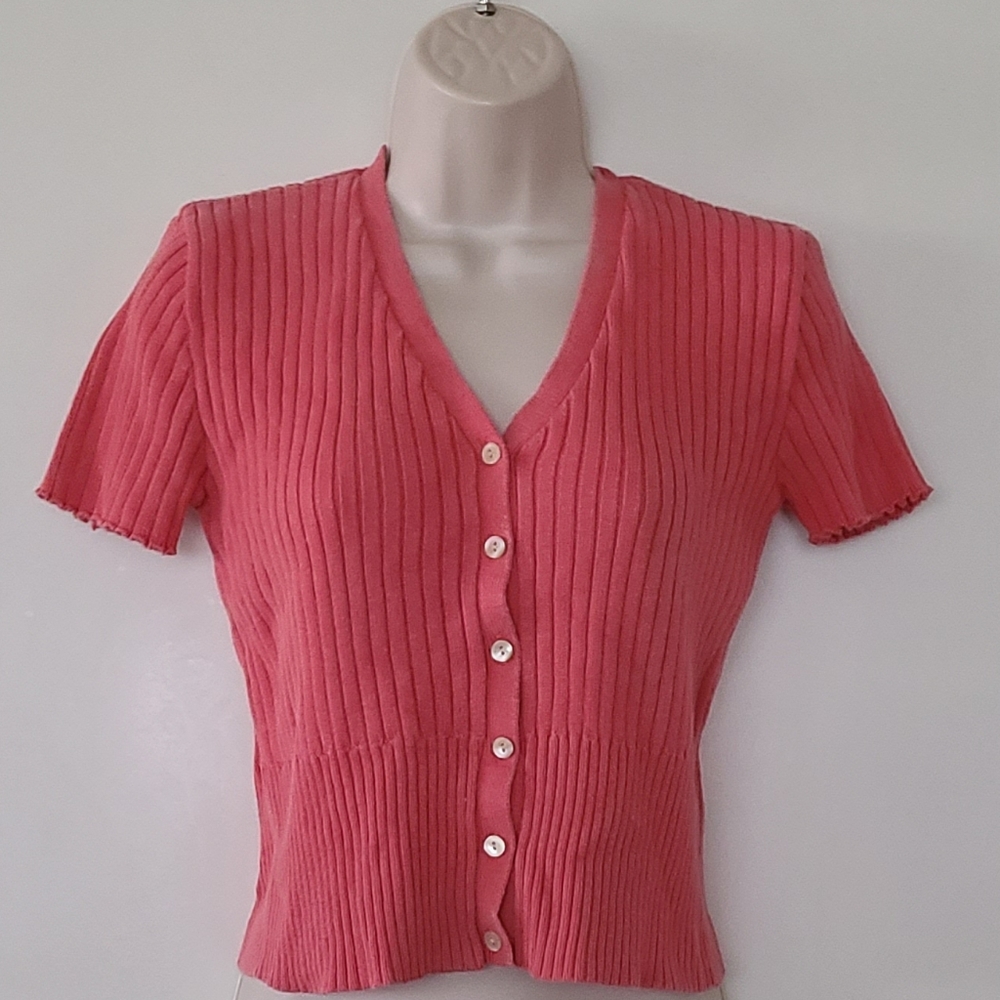 Vintage 90s Ribbed Cardigan